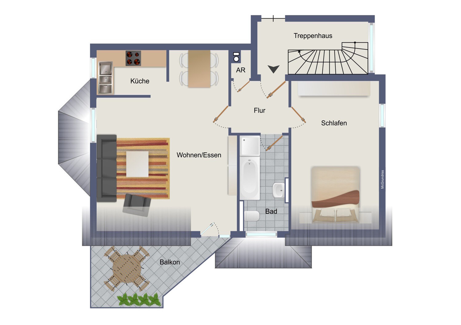 Wohnung zum Kauf 245.000 € 2 Zimmer 70,2 m²<br/>Wohnfläche 2.<br/>Geschoss Schifferstadt 67105