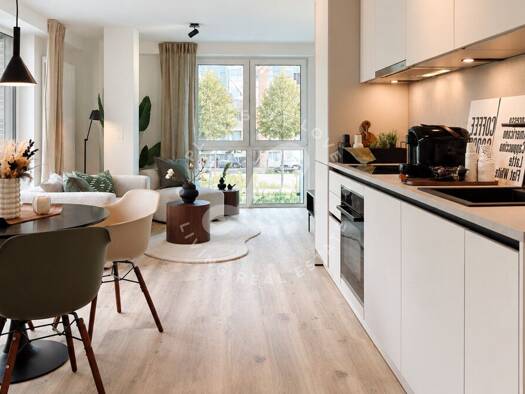Wohnung zur Miete - Erstbezug 1.330 € 2 Zimmer 45,2 m² Geschoss 1/7 frei ab 01.04.2027 Oskar-Sommer-Straße Sachsenhausen Frankfurt am Main 60596