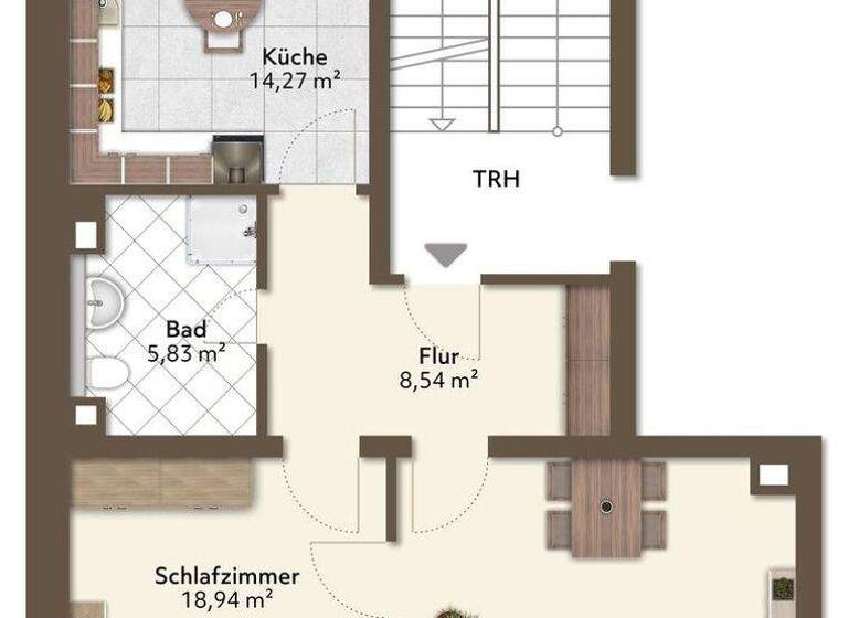 Wohnung zum Kauf 290.000 € 2 Zimmer 70 m² 2. Geschoss Weststadt Karlsruhe 76135