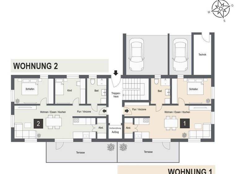 Wohnung zum Kauf - Erstbezug provisionsfrei 419.000 € 2 Zimmer 70,8 m² Essenbach 84051