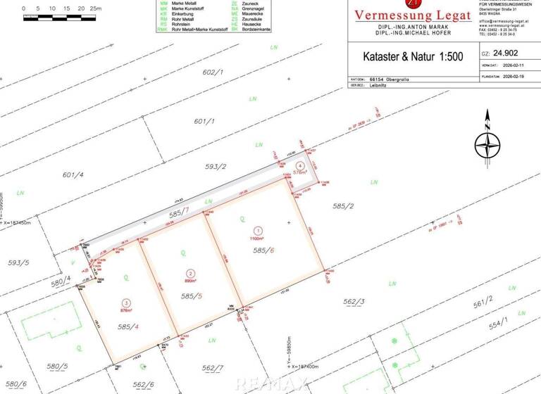 Grundstück zum Kauf 156.900 € 876 m² Grundstück Kornblumenweg Gralla 8431