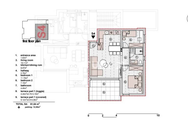 Wohnung zum Kauf 267.000 € 2 Zimmer 66 m² 1. Geschoss Primosten