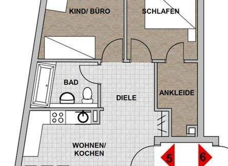 Wohnung zum Kauf provisionsfrei 350.000 € 3 Zimmer 66 m² 4 Geschosse Ägidiusstr. Sülz Köln 50937