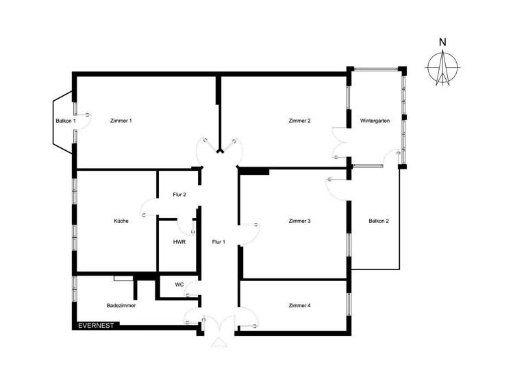 Wohnung zum Kauf 1.320.000 € 4 Zimmer 157 m² 2. Geschoss Berliner Vorstadt Potsdam 14467