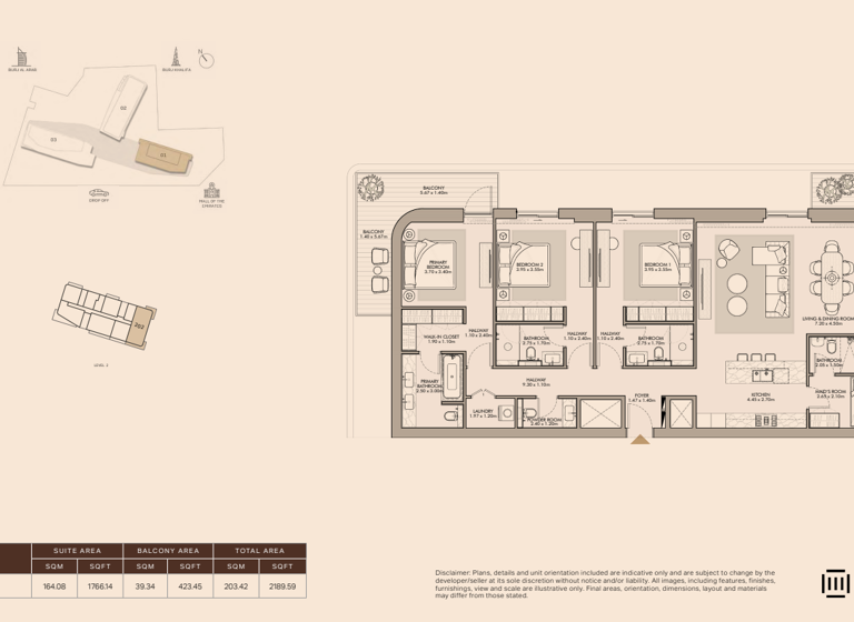 Wohnung zum Kauf - Erstbezug provisionsfrei 2.110.842 € 4 Zimmer 203,4 m² Dubai
