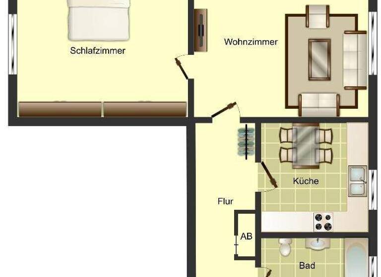 Wohnung zur Miete 429 € 2,5 Zimmer 45,1 m² 1. Geschoss frei ab 01.02.2026 Bürgermeister-Corneli-Ring 96 Innenstadt Ahlen 59227