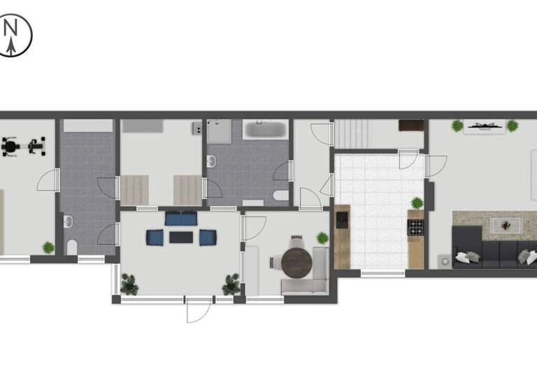 Doppelhaushälfte zum Kauf 199.000 € 3 Zimmer 77 m² 1.061 m² Grundstück Nauen 14641