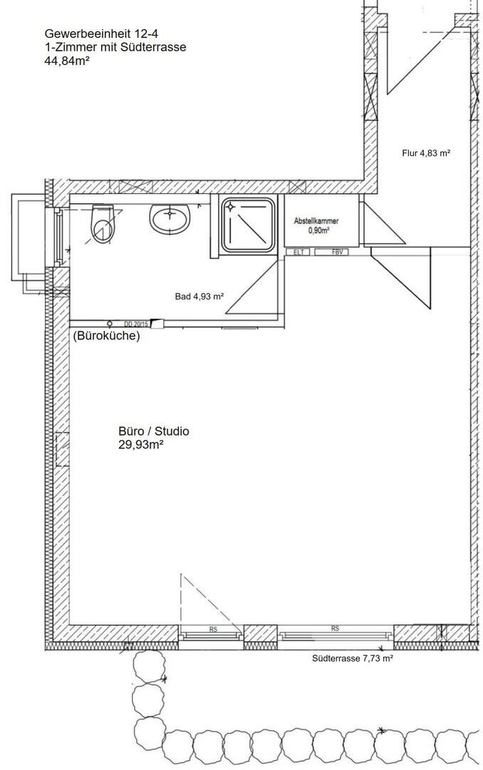 Bürofläche zur Miete provisionsfrei 720 € 44,8 m²<br/>Bürofläche Georg-Huber-Straße 12 Pöring Zorneding, Ortsteil Pöring 85604