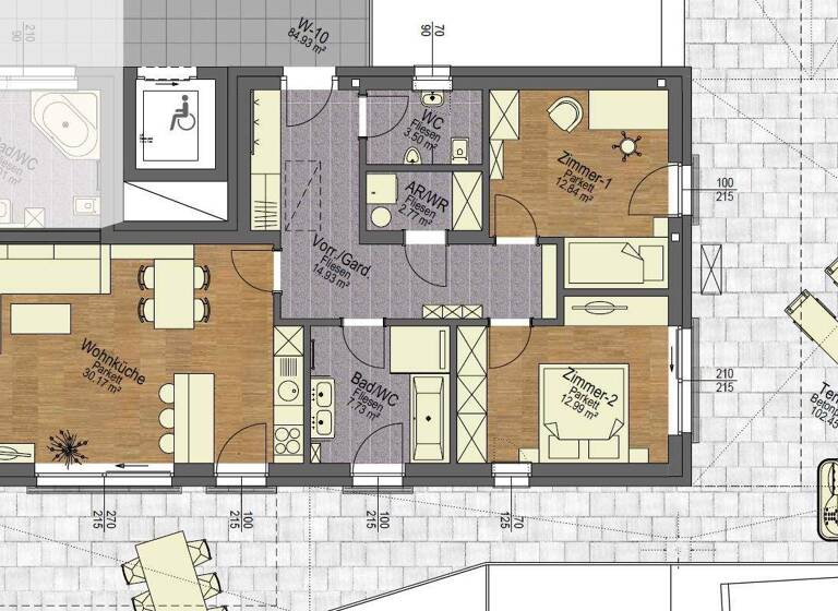 Wohnung zum Kauf 399.990 € 3 Zimmer 84 m² 2. Geschoss Deutschlandsberg 8524