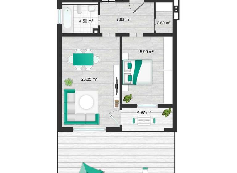 Wohnung zur Miete 1.450 € 2 Zimmer 75 m² 1. Geschoss Percha Starnberg 82319