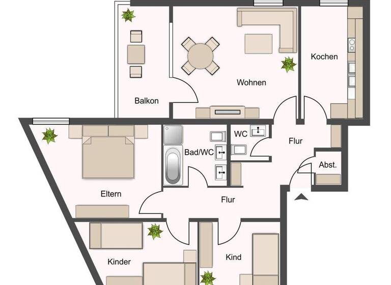 Wohnung zum Kauf 220.000 € 4 Zimmer 91 m² Trossingen 78647