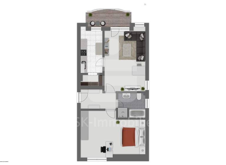 Wohnung zum Kauf 220.000 € 2 Zimmer 67 m² EG Mülldorf Sankt Augustin 53757