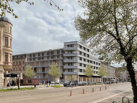 Wohnung zur Miete - Erstbezug 903 € 2 Zimmer 66,9 m² 1. Geschoss Ludwig-Wucherer-Straße Paulusviertel Nord 06114