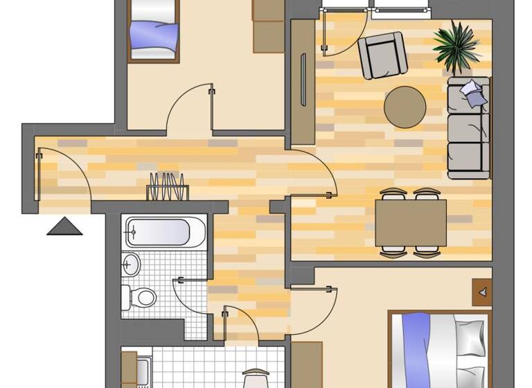 Wohnung zur Miete 299 € 3 Zimmer 67 m² 2. Geschoss frei ab 13.04.2026 Stormstraße 24 Geisweid Siegen 57078