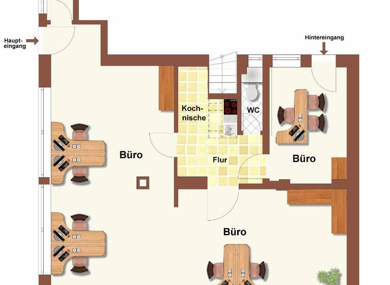 Büro zur Miete 1.350 € 2,5 Zimmer 86 m² Bürofläche Kaltental Stuttgart 70569