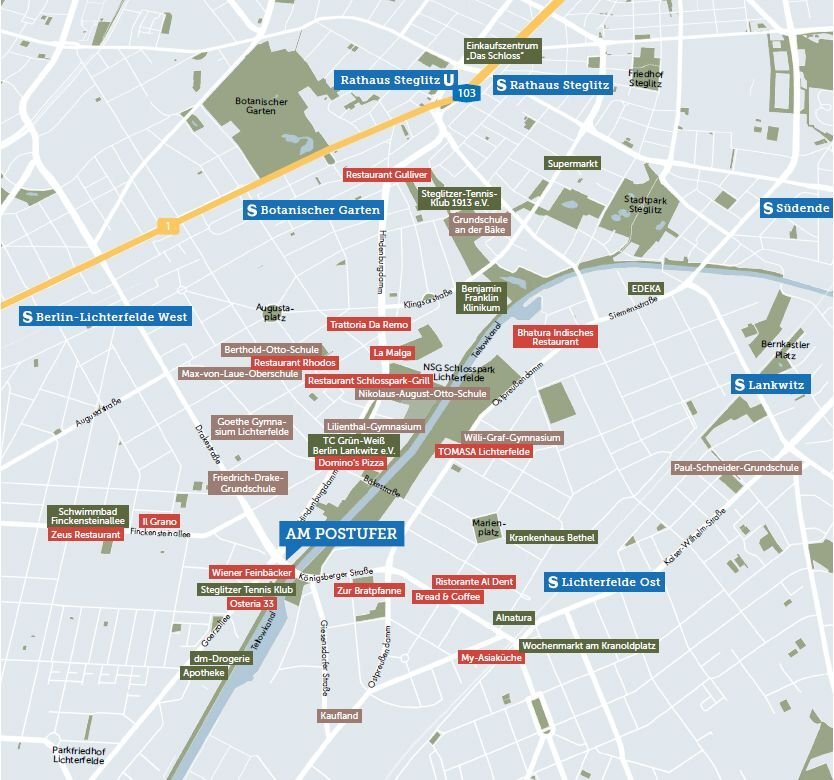 Praxisfläche zur Miete provisionsfrei 25 € 306 m²<br/>Bürofläche ab 306 m²<br/>Teilbarkeit Lichterfelde Berlin 12203