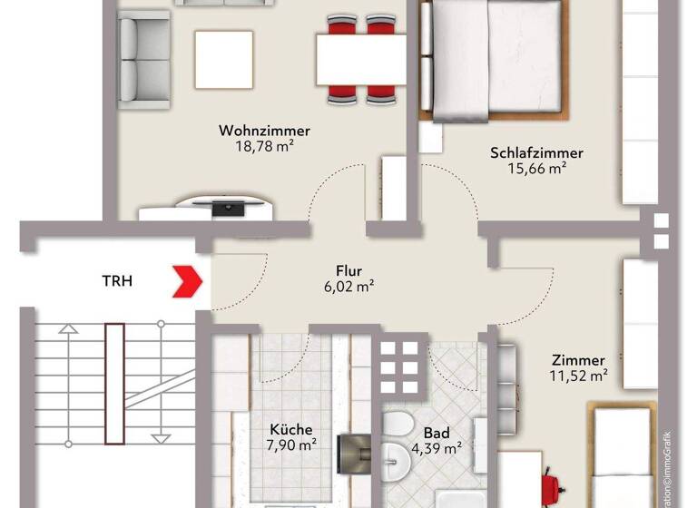 Wohnung zum Kauf 88.000 € 3 Zimmer 65,8 m² 2. Geschoss Kamenz 01917