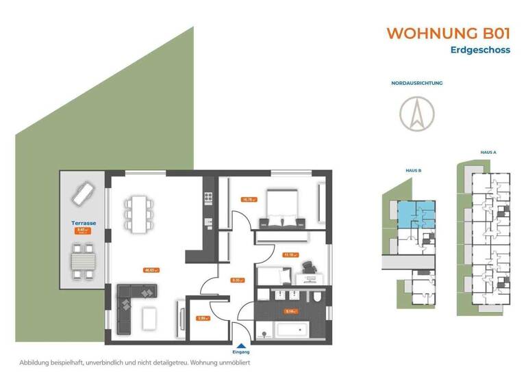 Wohnung zum Kauf - Erstbezug provisionsfrei 585.700 € 3 Zimmer 105,5 m² Straubing 94315