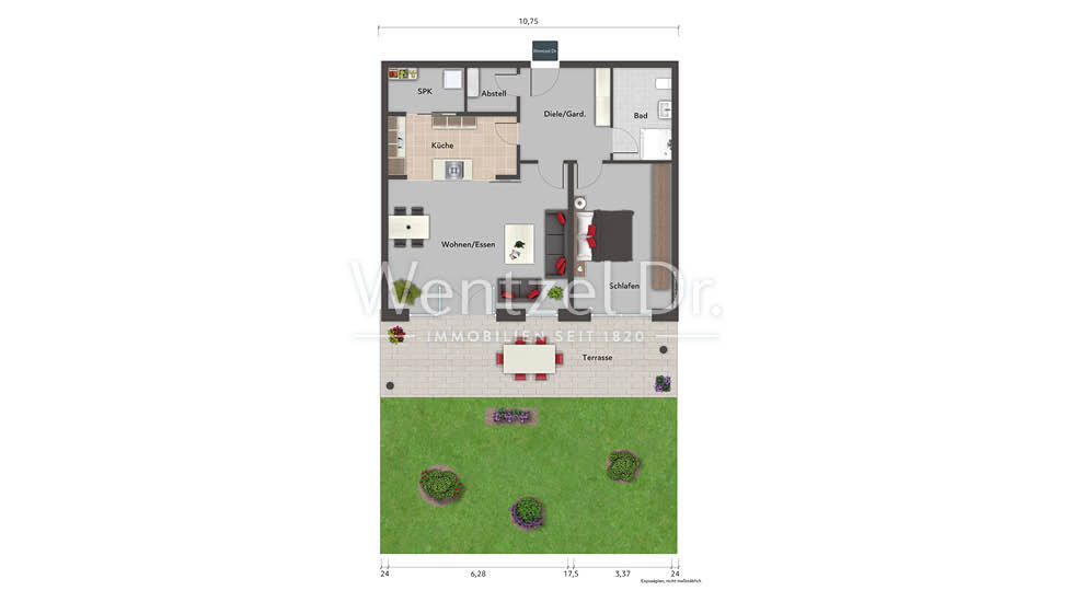 Terrassenwohnung zum Kauf provisionsfrei 492.000 € 2 Zimmer 81,9 m²<br/>Wohnfläche EG<br/>Geschoss Aumühle Aumühle 21521