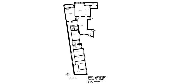 WG-Zimmer zur Miete 790 € 16 m²<br/>Wohnfläche 2.<br/>Geschoss 01.02.2025<br/>Verfügbarkeit Pariser Str. 39-40 Wilmersdorf Berlin 10707