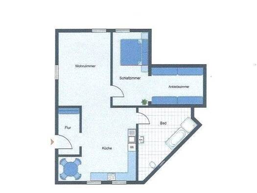 Wohnung zum Kauf provisionsfrei 140.000 € 2 Zimmer 75 m² Wohngebiet Rudolspark Rudolstadt 07407