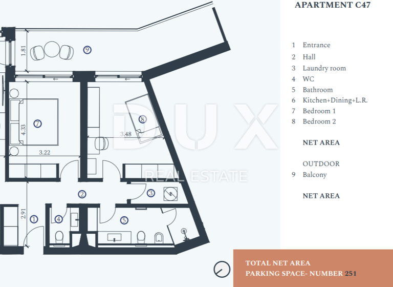 Wohnung zum Kauf 822.122 € 3 Zimmer Umag 52470