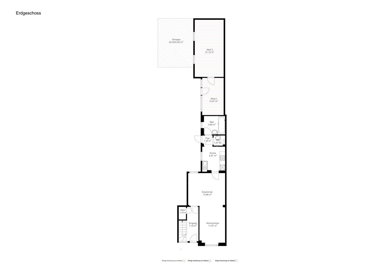 Reihenmittelhaus zum Kauf provisionsfrei 209.000 € 3 Zimmer 88,6 m²<br/>Wohnfläche 269 m²<br/>Grundstück Grohn Bremen / Grohn 28759