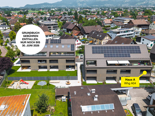Terrassenwohnung zum Kauf - Erstbezug 545.000 € 3 Zimmer 77,8 m² Ringstraße 19 Feldkirch 6800
