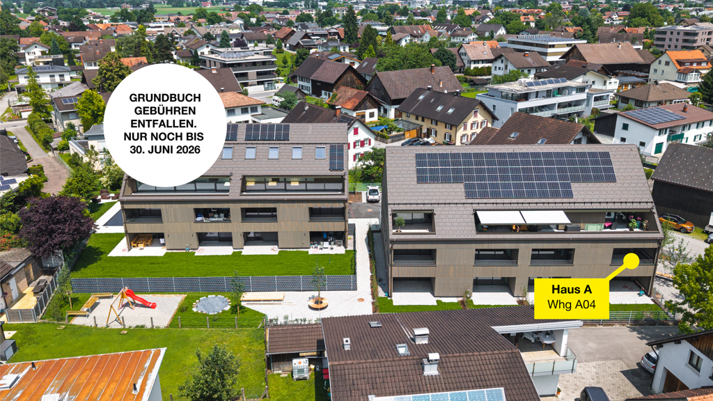 Terrassenwohnung zum Kauf - Erstbezug 545.000 € 3 Zimmer 77,8 m² Ringstraße 19 Feldkirch 6800