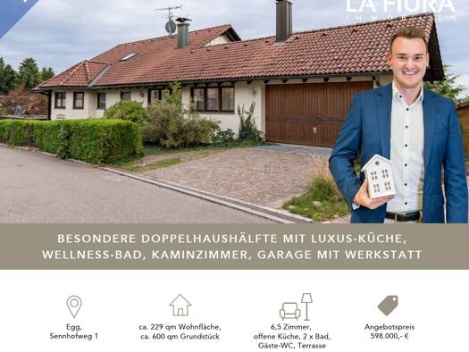 Doppelhaushälfte zum Kauf 598.000 € 6,5 Zimmer 228,8 m² 599,5 m² Grundstück frei ab 01.03.2027 Sennhofweg 1 Willaringen Rickenbach 79736