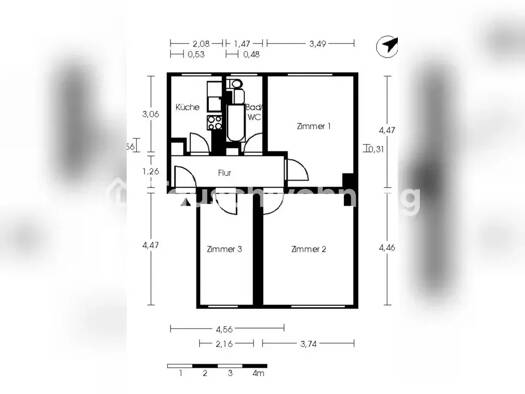 Wohnung zur Miete Tauschwohnung 333 € 3 Zimmer 54 m² Köpenick Treptow-Köpenick 12437