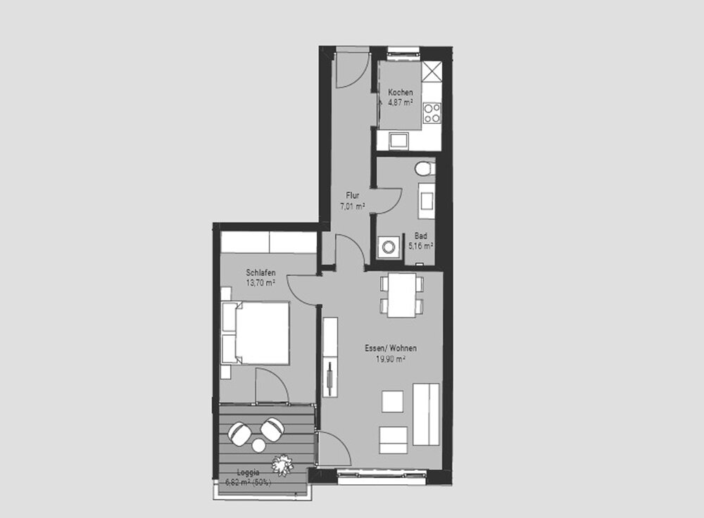 Wohnung zur Miete 615 € 2 Zimmer 53,5 m²<br/>Wohnfläche 3.<br/>Geschoss 01.01.2025<br/>Verfügbarkeit Heinrich-Schütz Str. 14 Lutherplatz / Thüringer Bahnhof Halle (Saale) 06110