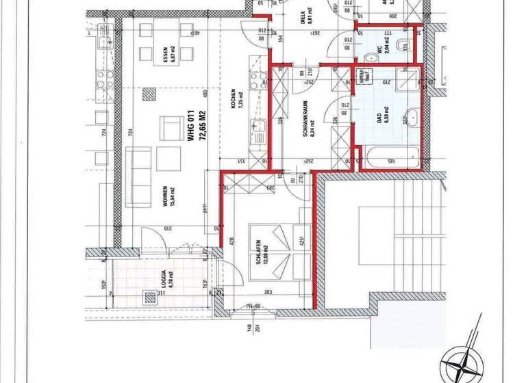 Wohnung zur Miete 840 € 2 Zimmer frei ab 01.07.2026 Leonhardstraße 125 Sankt Leonhard Graz 8010