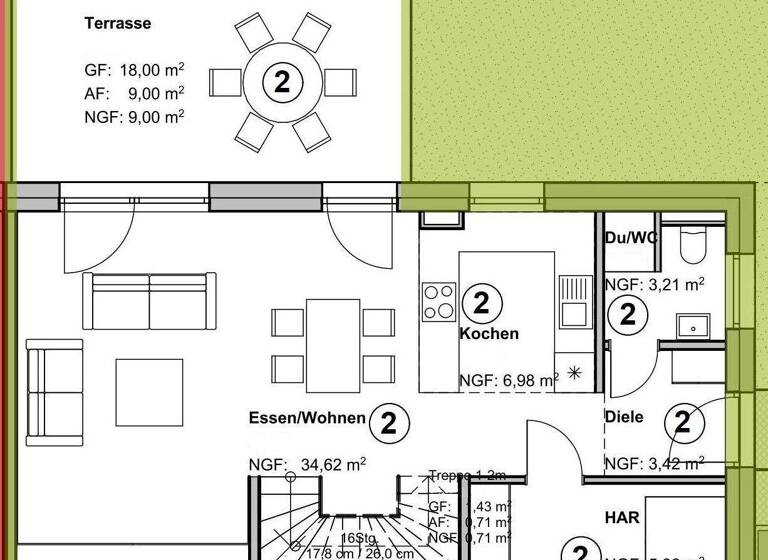 Haus zum Kauf - Erstbezug provisionsfrei 419.000 € 4 Zimmer 117,8 m² 243,3 m² Grundstück Imkerweg Dölau Halle (Saale) 06120