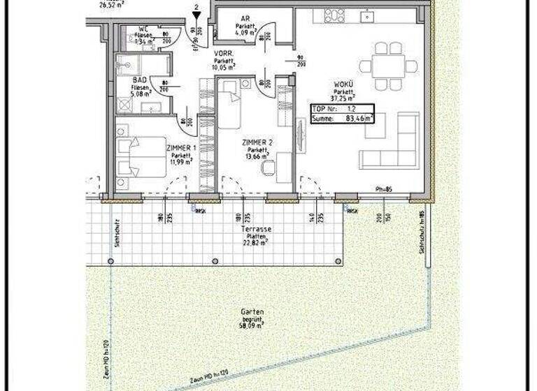 Wohnung zum Kauf - Erstbezug provisionsfrei 658.000 € 3 Zimmer 83,5 m² EG Korneuburg 2100