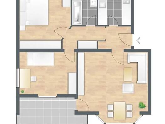 Wohnung zum Kauf provisionsfrei 124.680 € 3 Zimmer 78 m² frei ab sofort Hildastraße Wiesbaden 65189