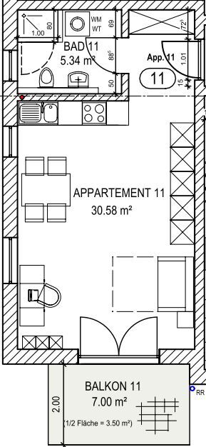 Wohnung zum Kauf provisionsfrei 186.500 € 1 Zimmer 39,4 m²<br/>Wohnfläche Altenstadt Cham 93413