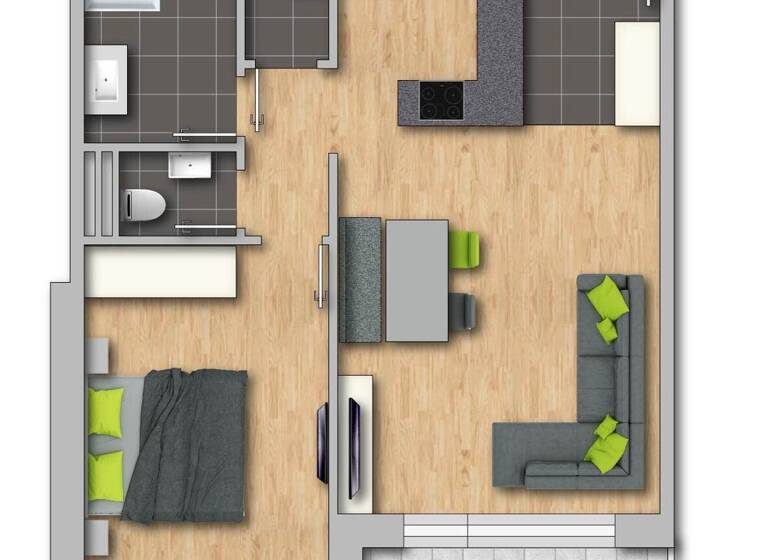 Wohnung zum Kauf 357.504 € 2 Zimmer 56,7 m² St. Jakob in Haus 6392