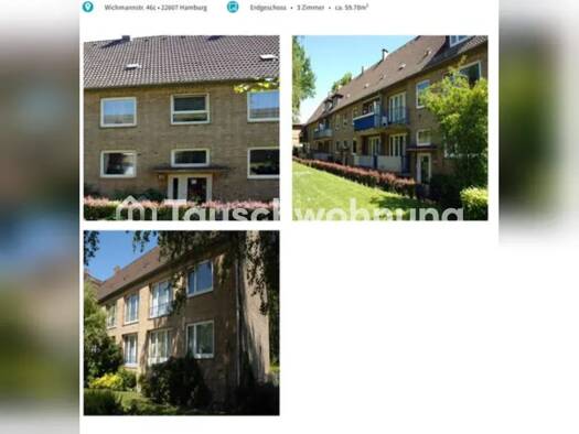 Wohnung zur Miete Tauschwohnung 515 € 3 Zimmer 54 m² EG Osdorf Hamburg 22607