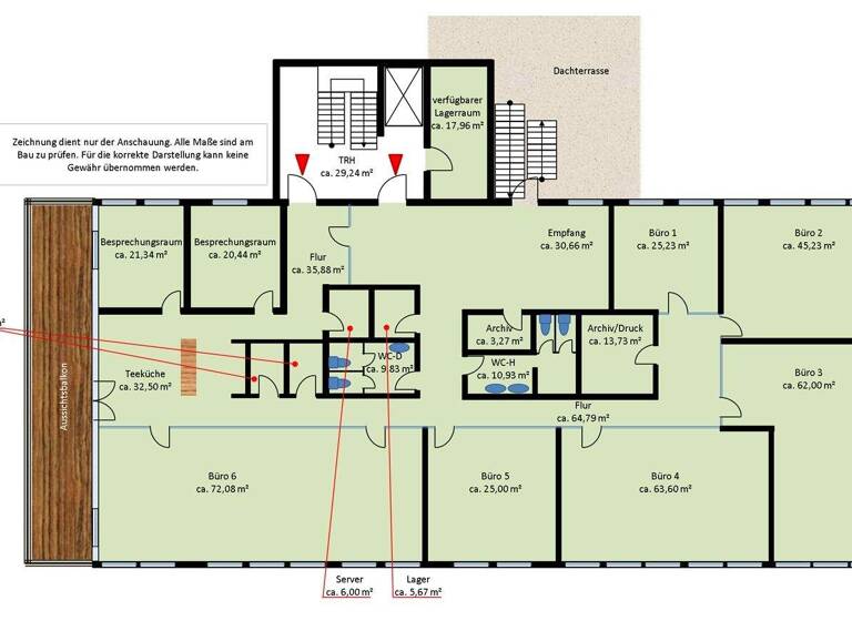 Bürofläche zur Miete 12 € 605 m² Bürofläche teilbar ab 240 m² Aising Rosenheim 83026