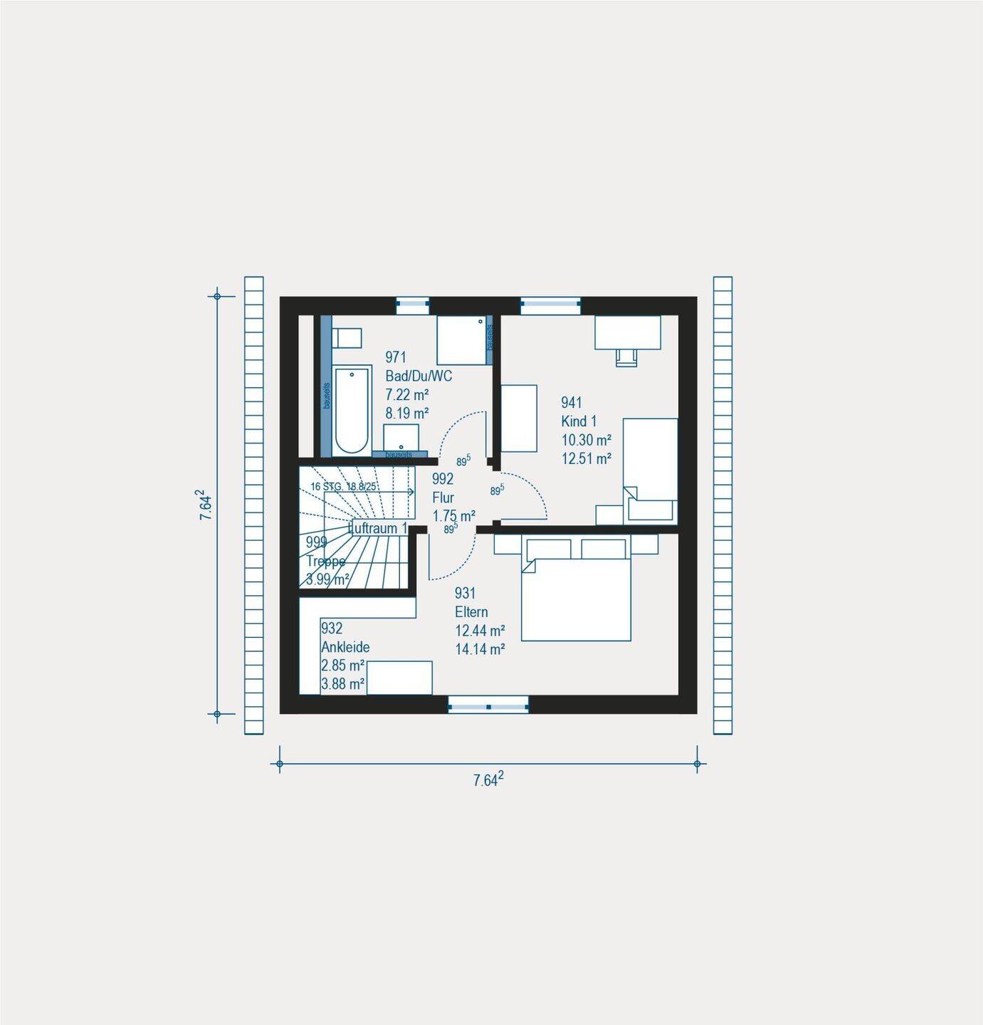 Immobilie in Güntersleben - Individueller Bungalow-Gestaltungstraum - Flexibles Wohnen in Güntersleben mit Pool und KfW55-Standard - Bild 2