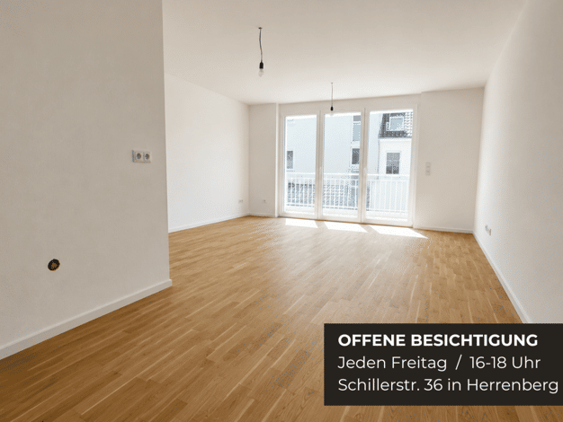 Wohnung zum Kauf - Neubau provisionsfrei 429.000 € 2 Zimmer 58,4 m² 1. Geschoss Schillerstraße 36 Herrenberg 71083