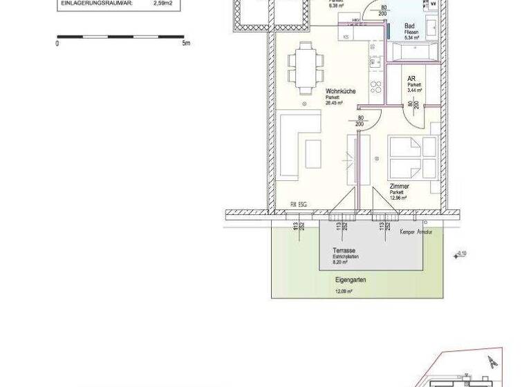 Wohnung zum Kauf - Erstbezug 220.365 € 2 Zimmer 56,2 m² EG Kabanenweg Neulengbach 3040