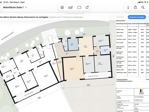Wohnung zur Miete 1.000 € 5 Zimmer 135 m² Geschoss EG/1 frei ab 01.11.2026 Eschberg Mitte 66121