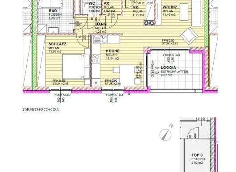 Wohnung zur Miete 714 € 2 Zimmer 70 m² 1. Geschoss Schützen am Gebirge 7081