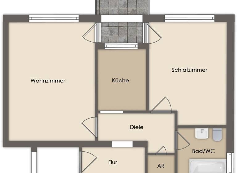 Wohnung zum Kauf 78.000 € 50 m² 1. Geschoss Waldbröl 51545