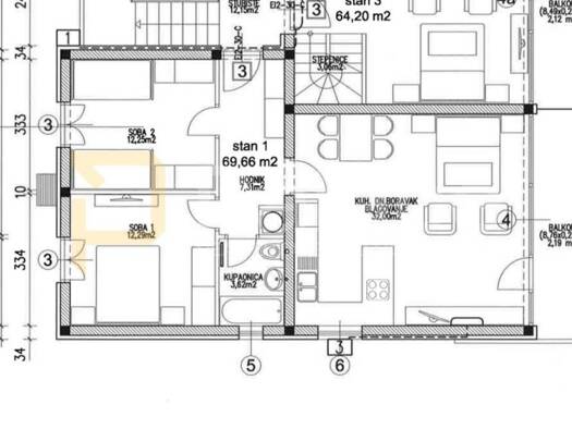 Wohnung zum Kauf 300.930 € 2 Zimmer 86 m² Pag
