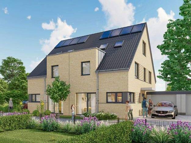 Doppelhaushälfte zum Kauf - Neubau 738.000 € 5 Zimmer 129,4 m² 211 m² Grundstück Schopenhauerstraße Steinbüchel Leverkusen 51377