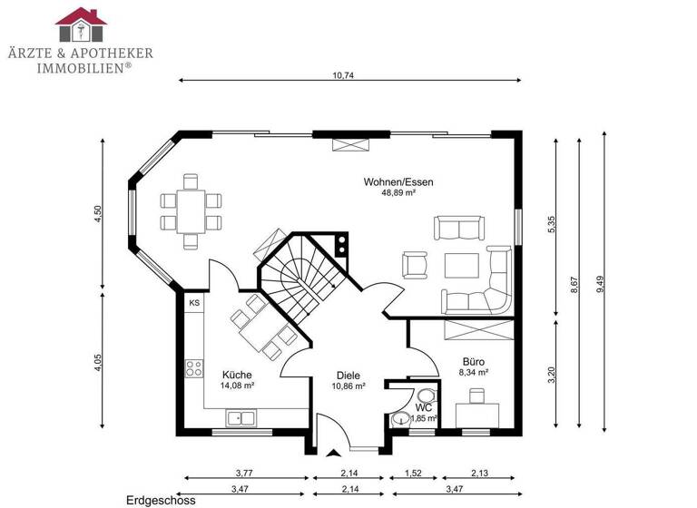 Einfamilienhaus zum Kauf 469.000 € 10 Zimmer 190 m² 2.500 m² Grundstück Gorspen-Vahlsen Petershagen / Gorspen-Vahlsen 32469