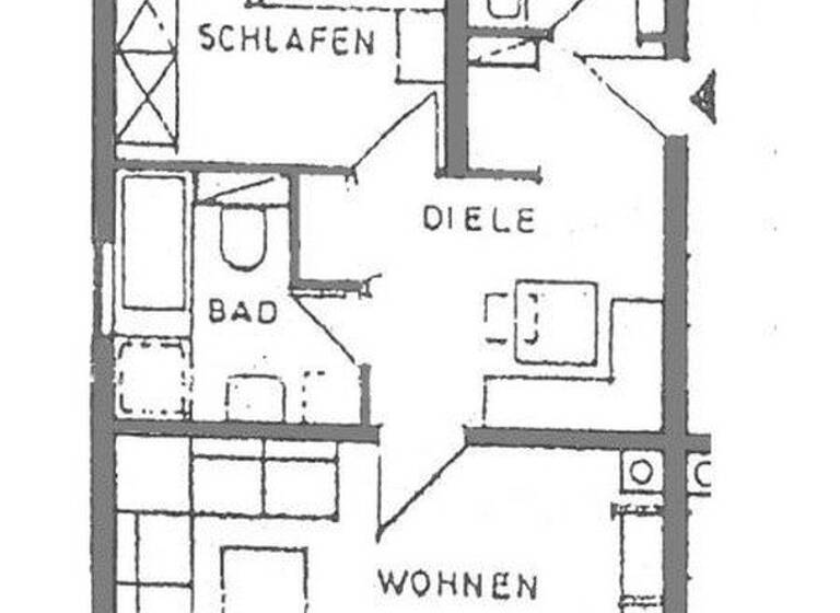 Wohnung zur Miete 785 € 2 Zimmer 61 m² 3. Geschoss frei ab 15.04.2026 Happurger Straße 4 Laufamholz Nürnberg 90482